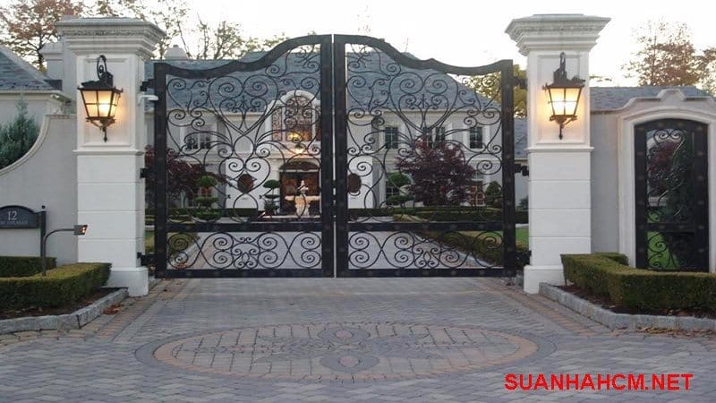 mẫu cổng sắt nghệ thuật