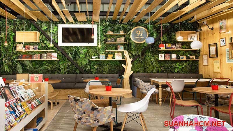cách trang trí quán cafe trong nhà