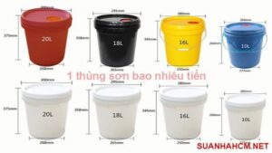1 thùng sơn nước bao nhiêu