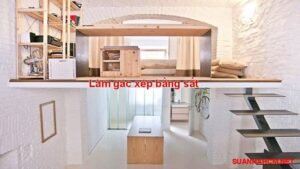 làm gác xép bằng sắt