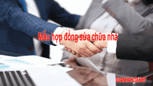 mẫu hợp đồng sửa chữa nhà